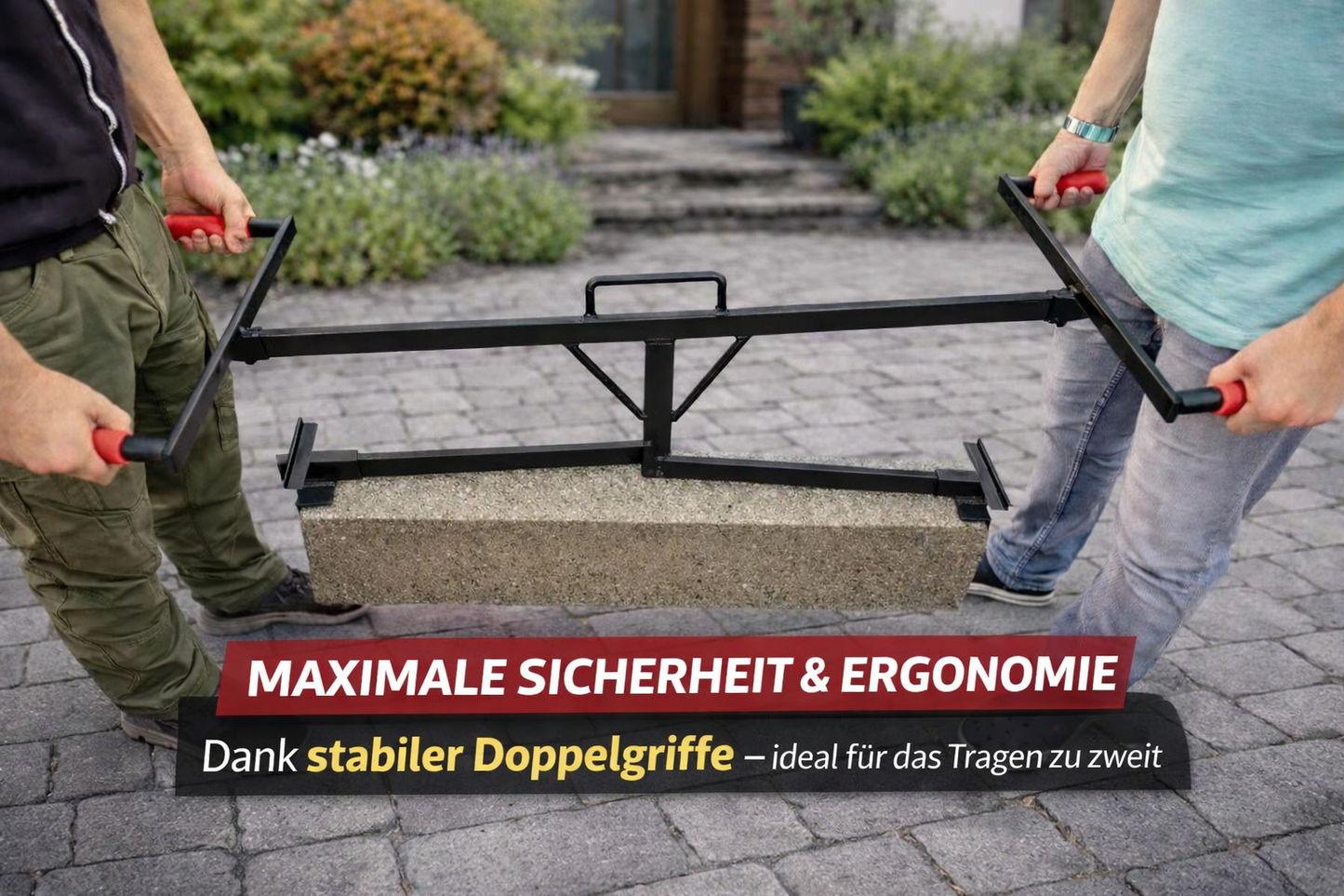 Plattenheber "1085" von 50-120 cm mit Doppelgriffen