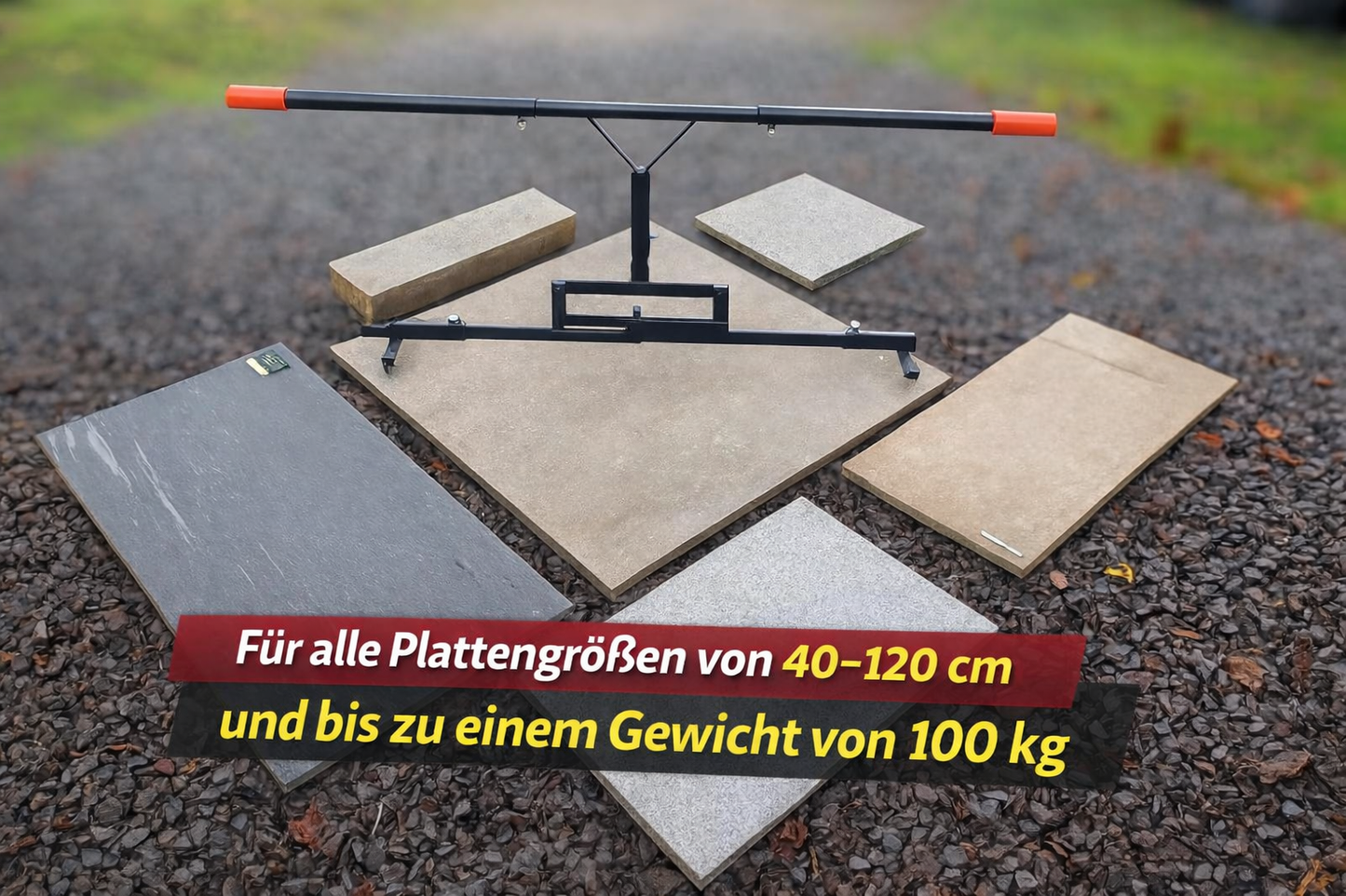 Plattenheber Plattenzieher " Exzenter" von 40-120 cm